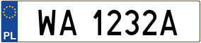 Trailer License Plate